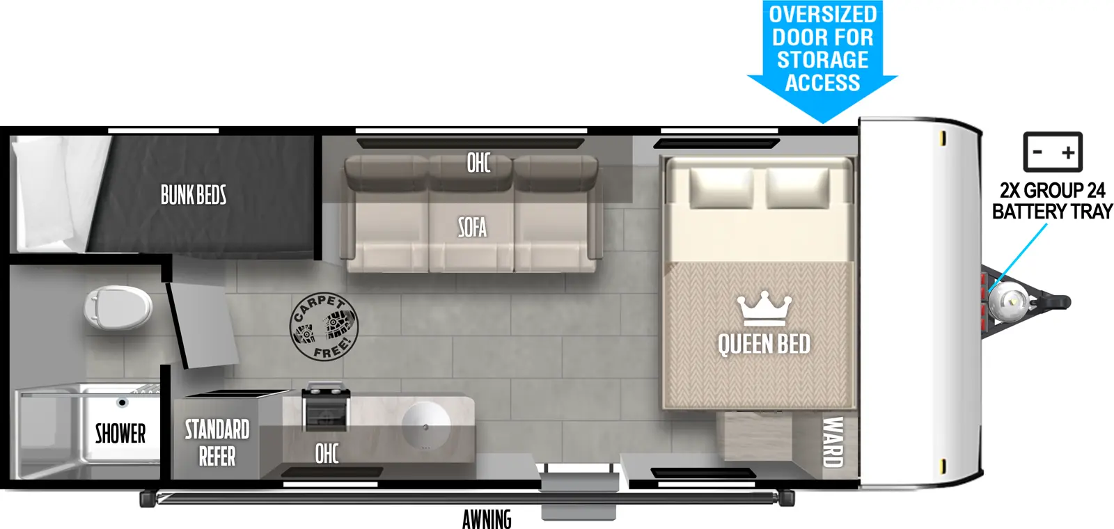 Salem Fsx 174BHLE Floorplan